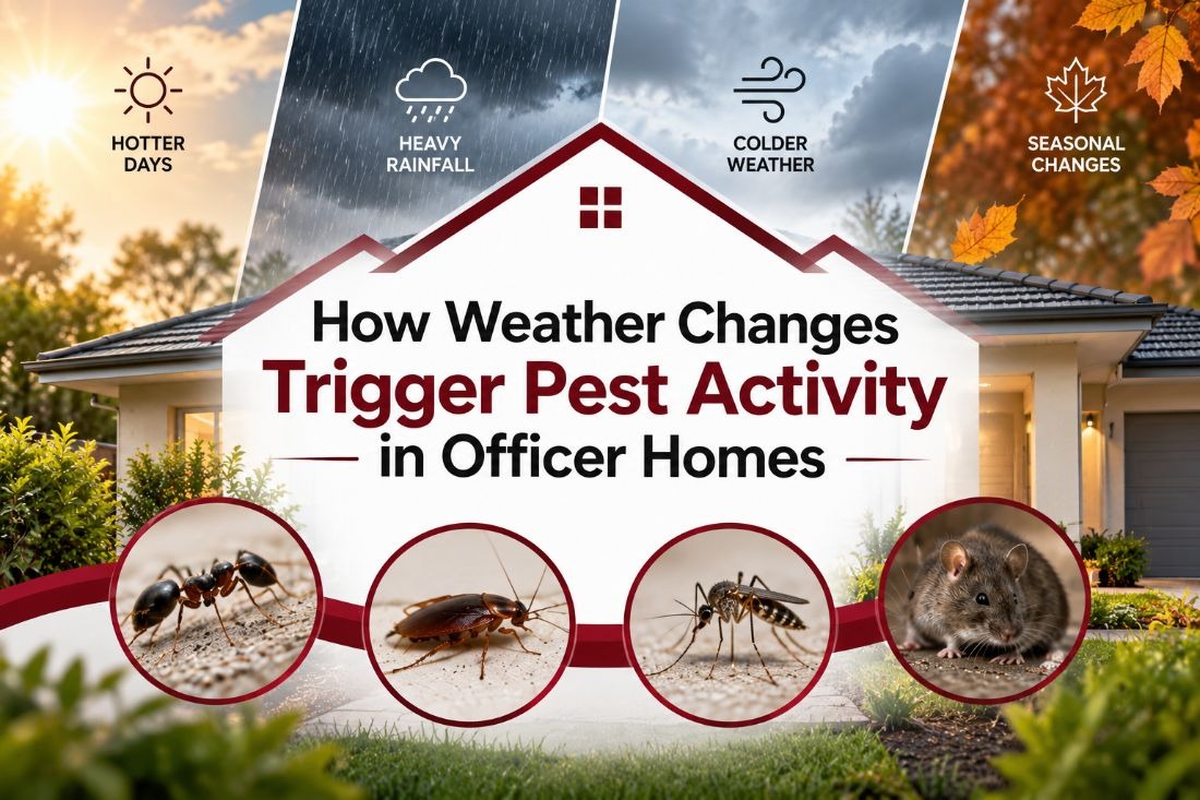 How Weather Changes Trigger Pest Activity in Officer Homes