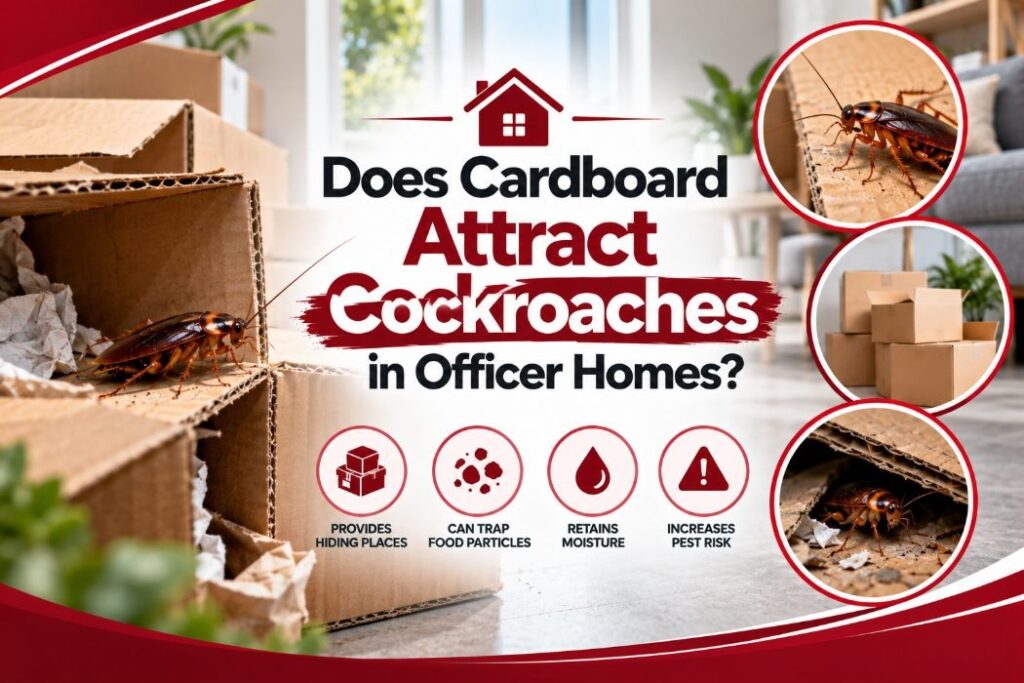 Does Cardboard Attract Cockroaches in Officer Homes?